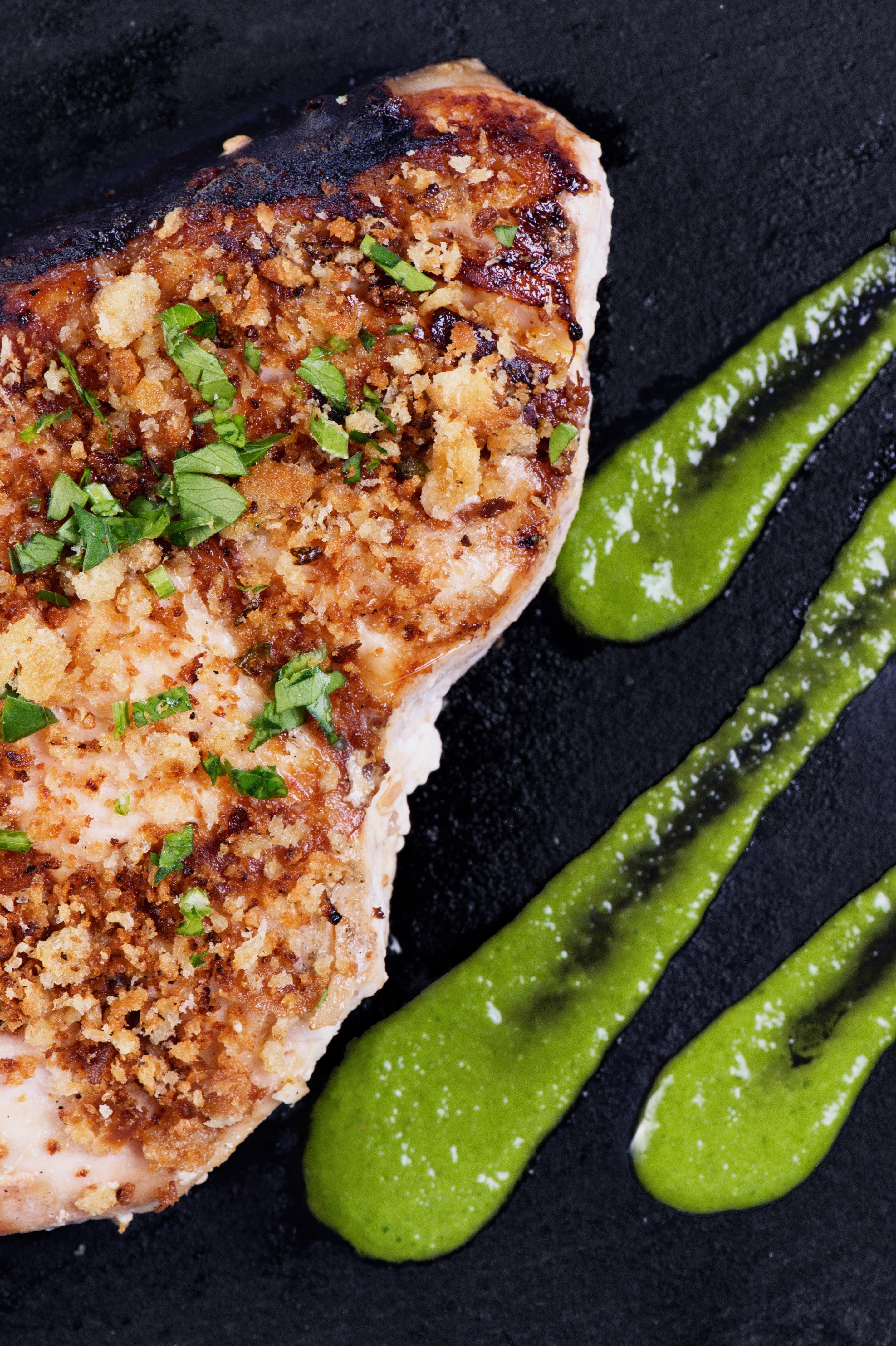 Trancio di spada in crosta con salsa verde