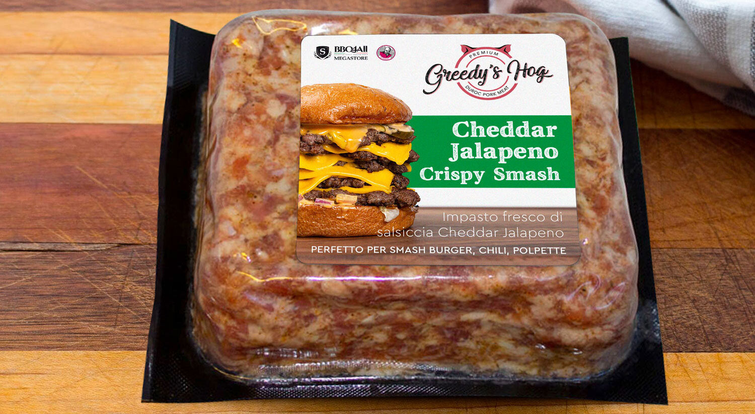 Cheddar Jalapeno Crispy Smashed