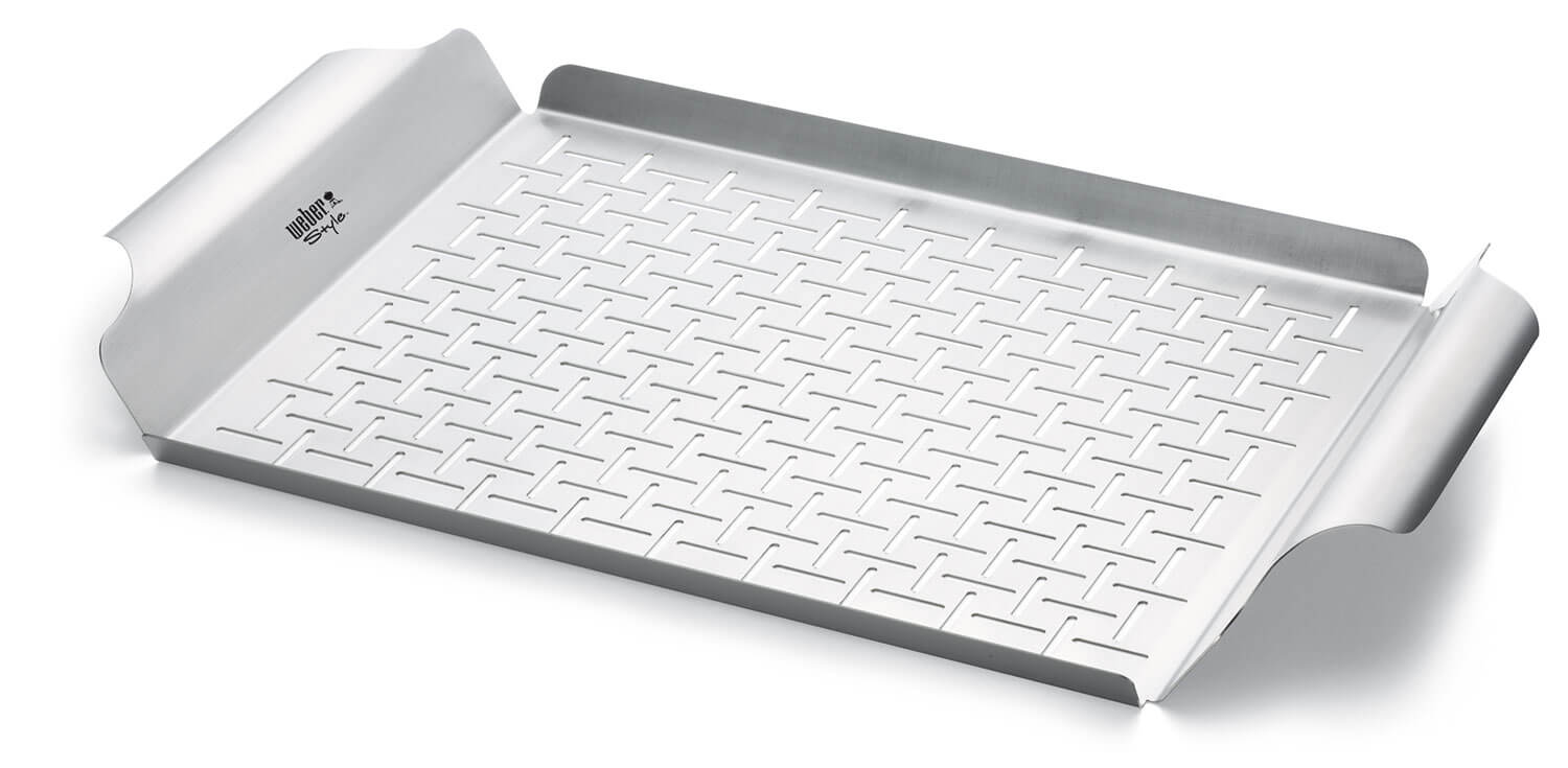 Piatto di cottura Weber® in inox 40 x 40 x 3 cm