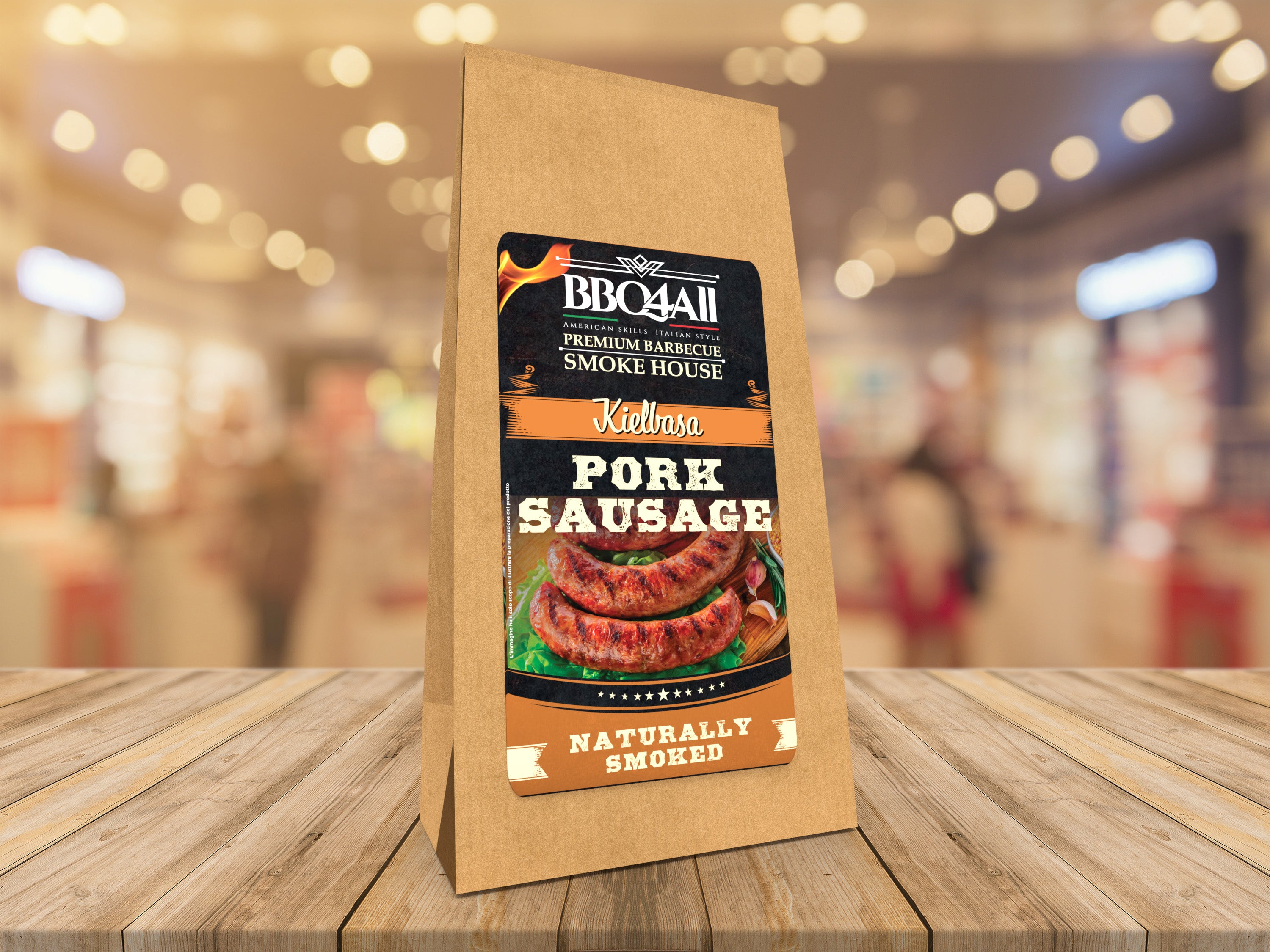 BBQ4All Smokehouse Kielbasa Sausage 250g