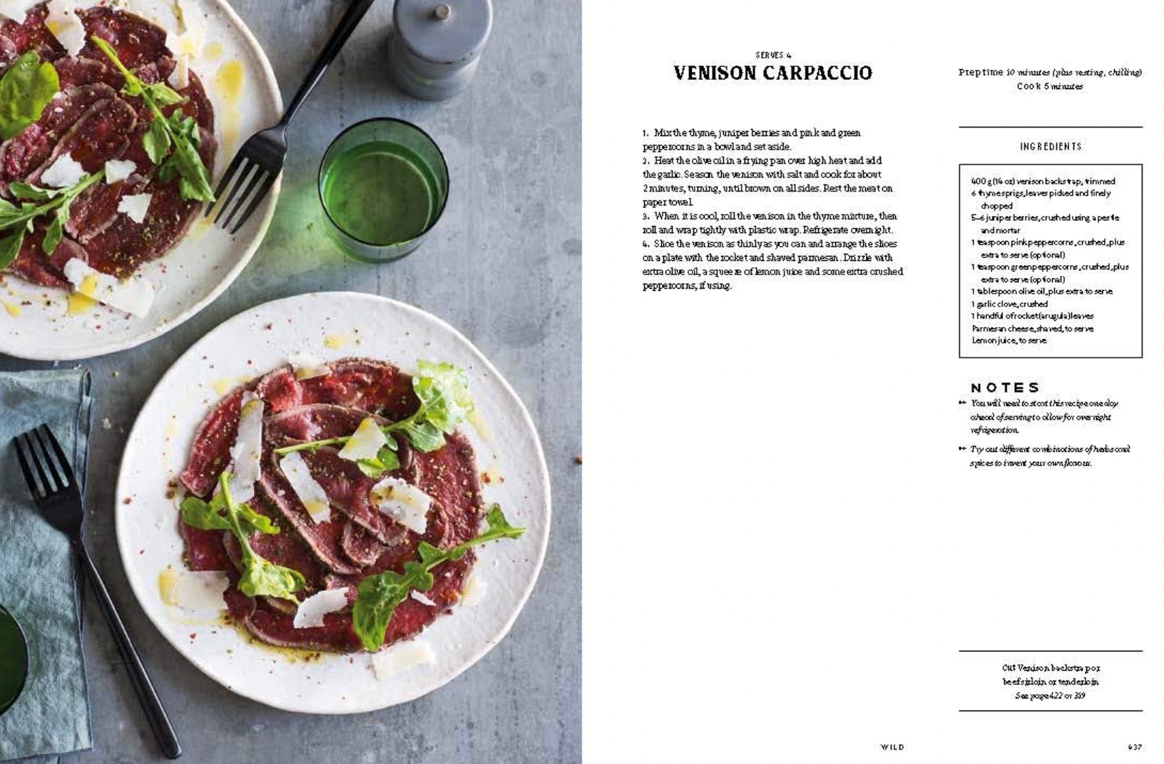 estratto del carpaccio dal libro meat di ricette di carne. Tutto quello che devi sapere sulla carne è qui, nel libro di Antony Puharich