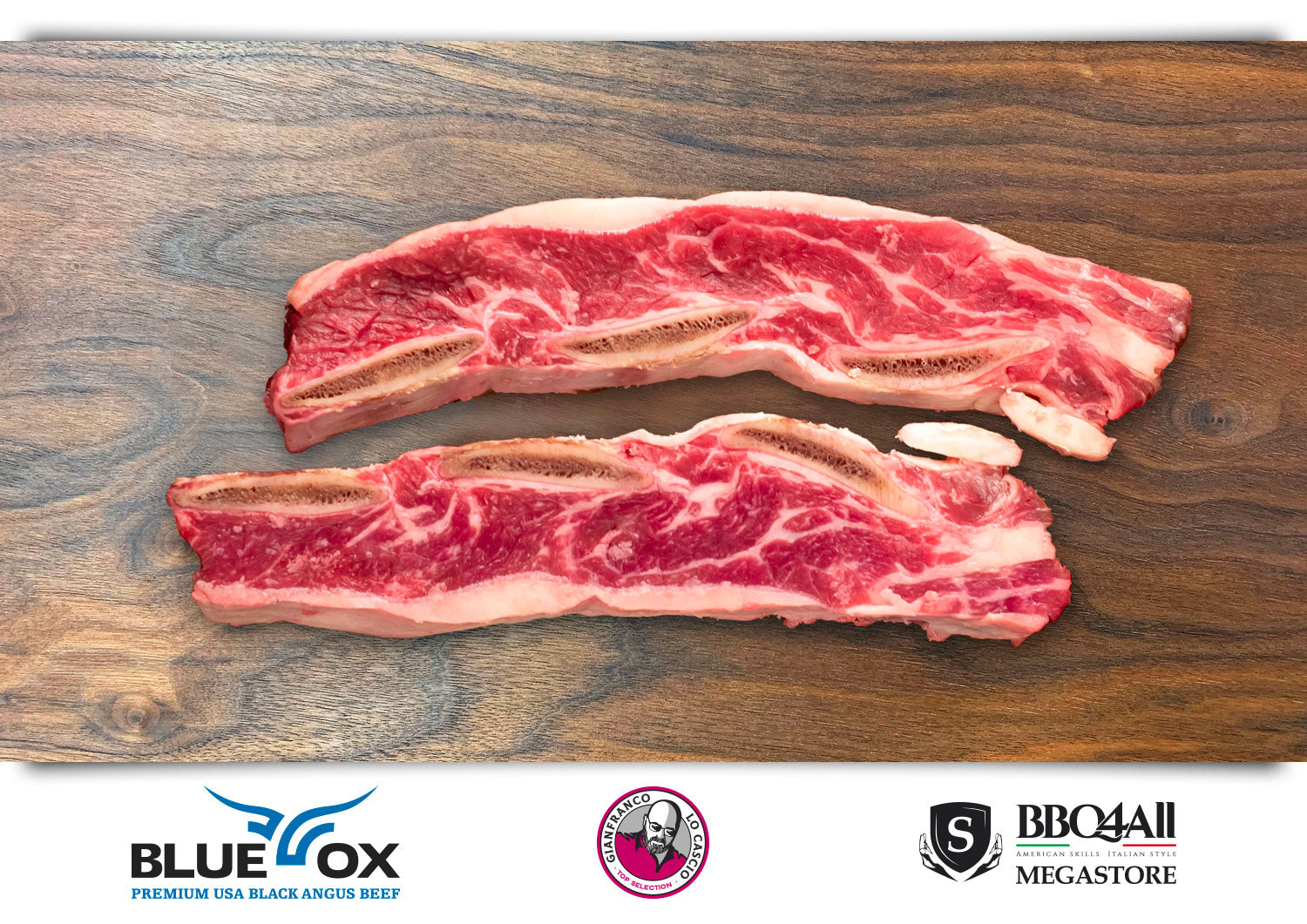 Asado de Tira USA Blue OX Prime Black Angus
