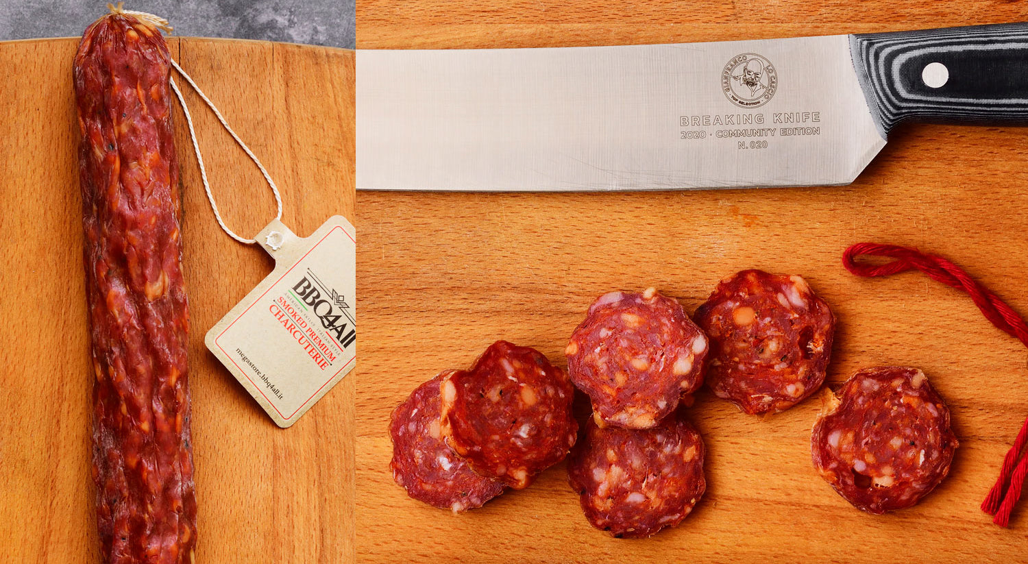 Smoked Pepperoni Salami- BBQ4All Smoked Premium Charcuterie