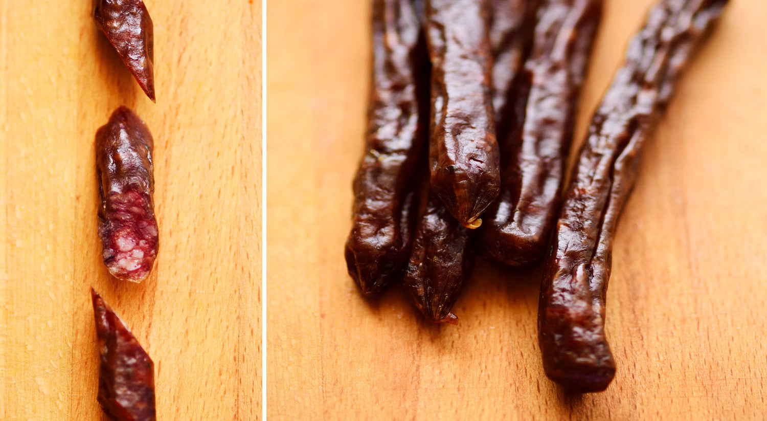 Slim Beam Wagyu Salami snack by Crimson Crest