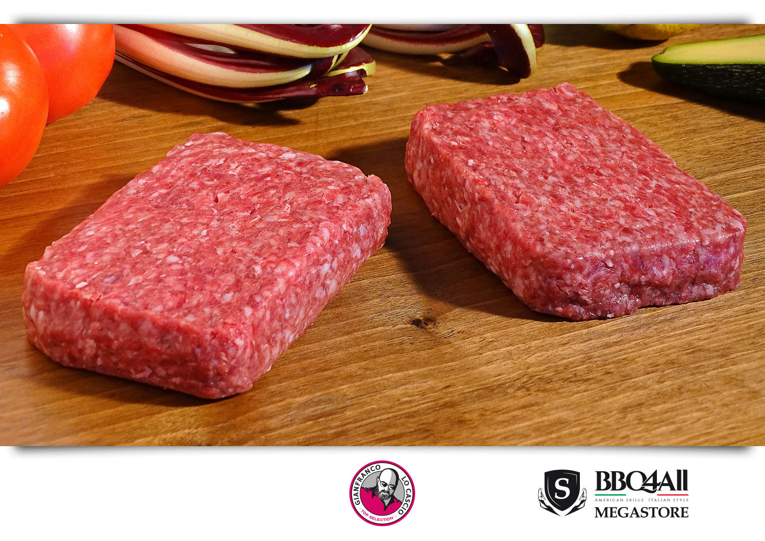 Brick Burger BBQ4All Chianina Special Pack 6 confezioni in skin da 290g