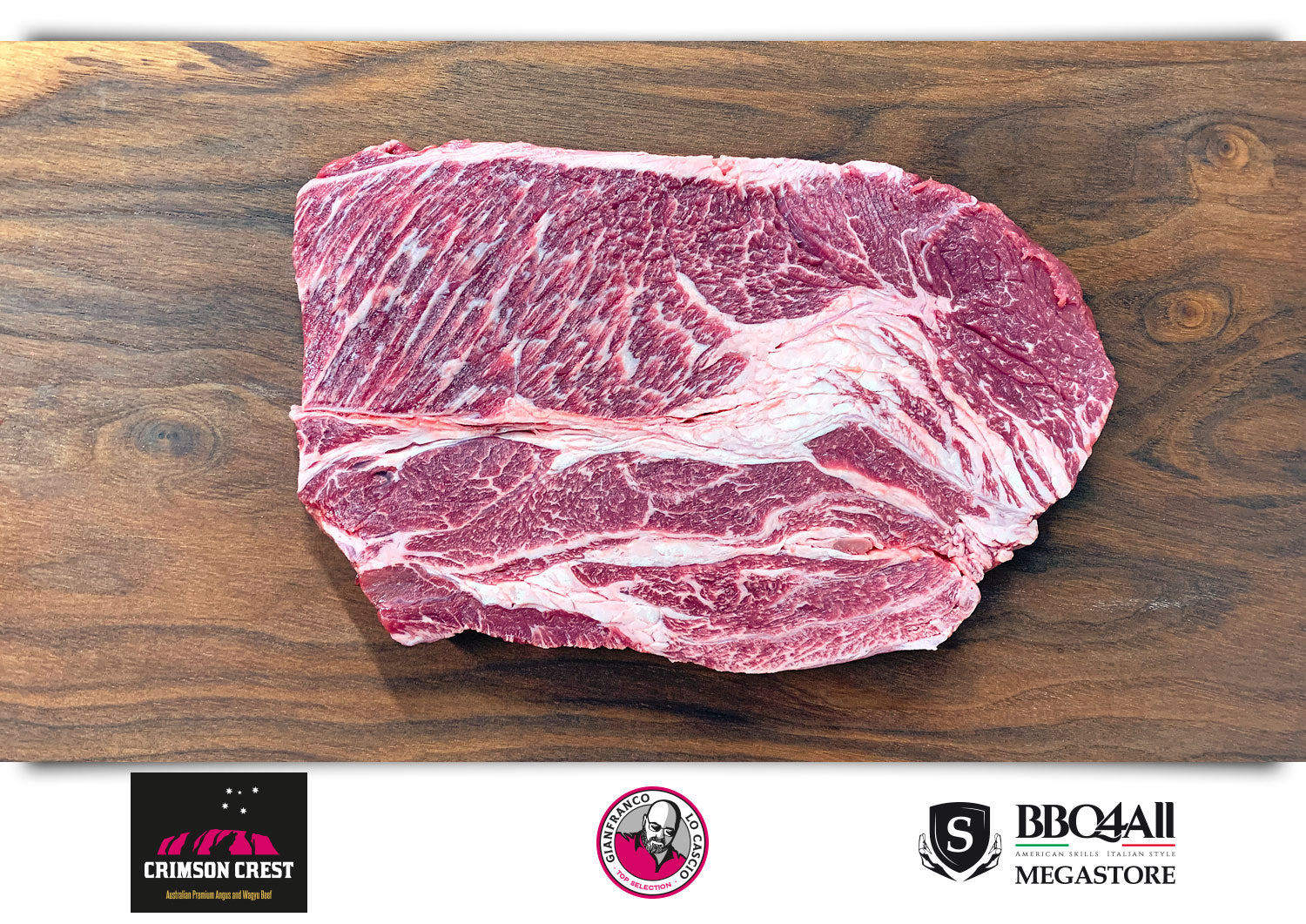Chuck Roll Steak AUS Crimson Crest 5+ Wagyu F1 Crossbred