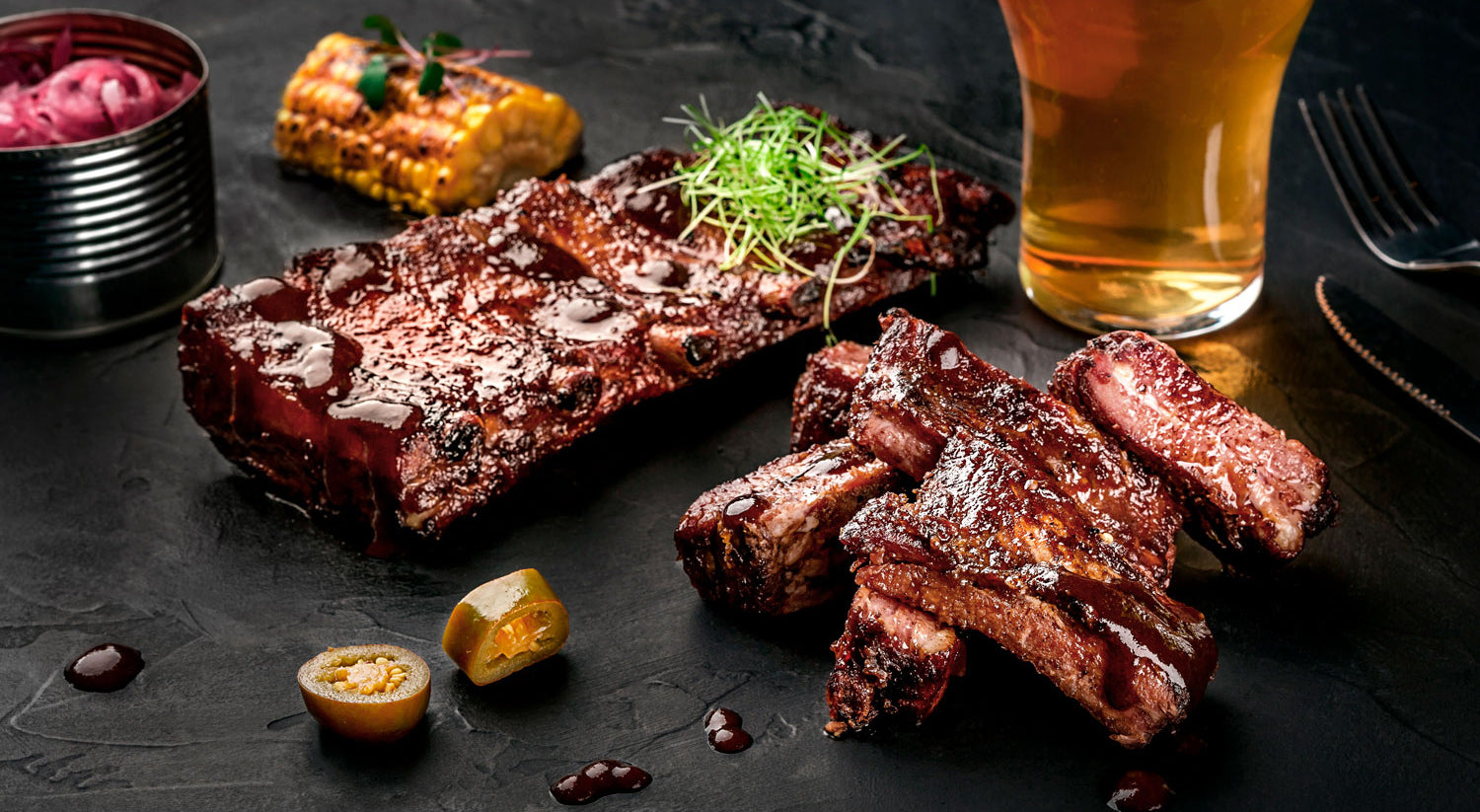 SMOKED SLIM COCKTAIL RIBS