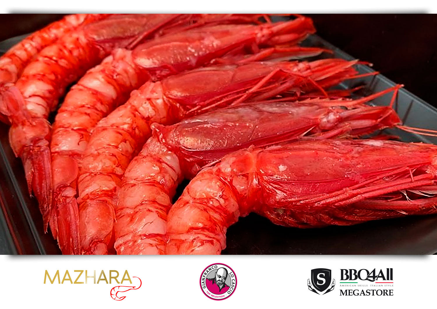 Sashimi Grade Gambero Rosso Mazara del Vallo GLC Top Selection