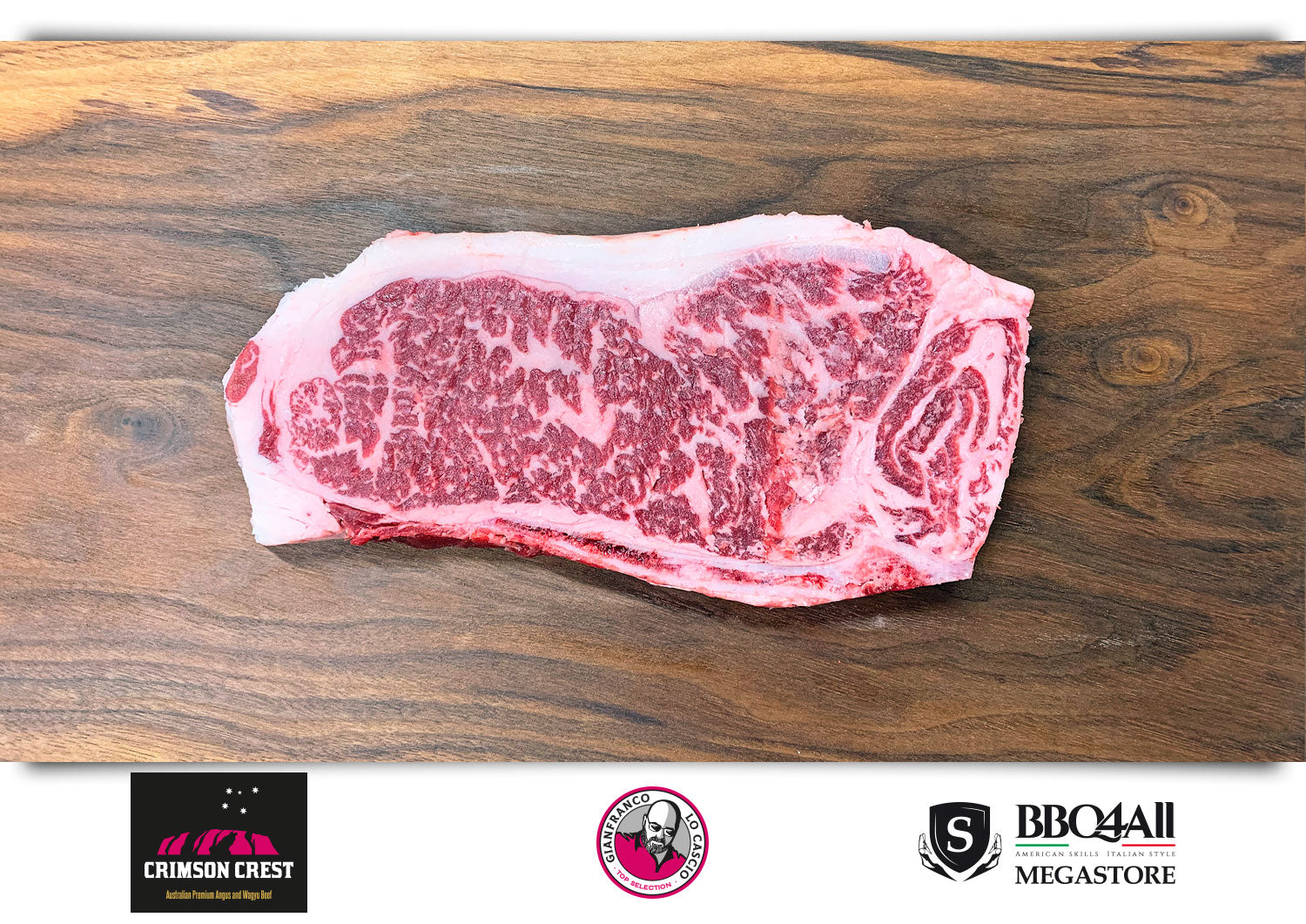 Bone In Striploin Steak Crimson Crest 5+ Wagyu F1 Crossbred