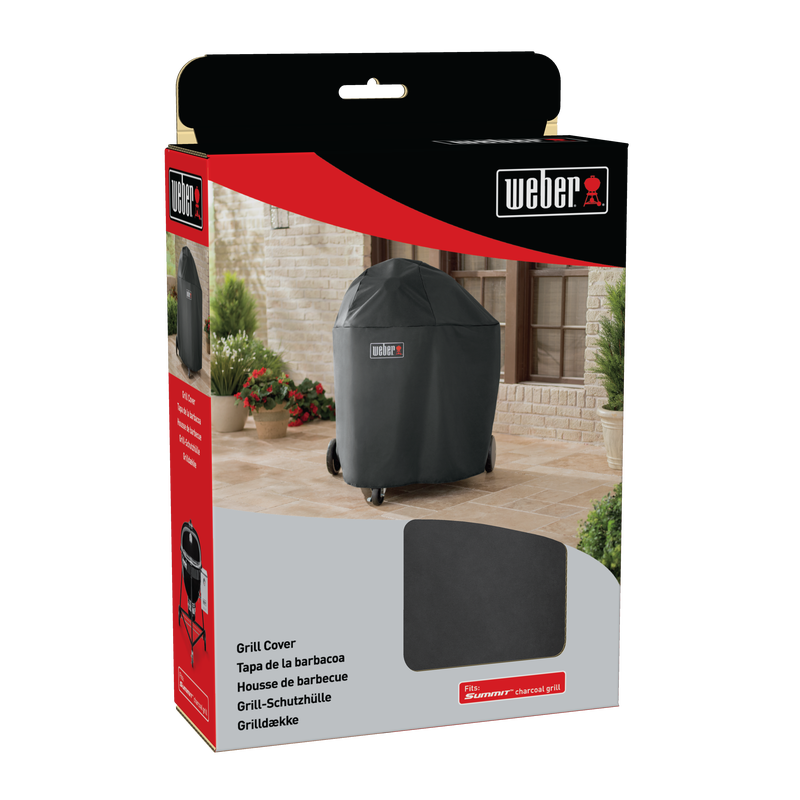 packaging della cover per barbecue premium weber per il tuo bbq a carbone