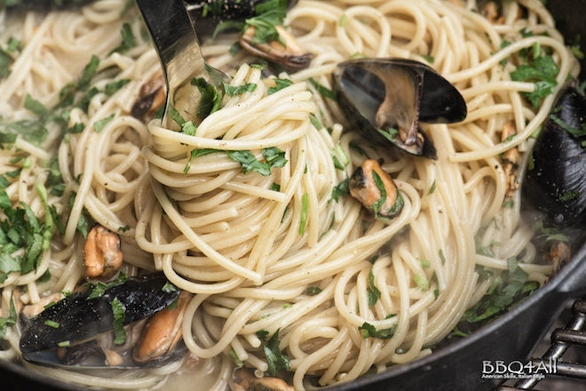 spaghetti risottati alla tarantina