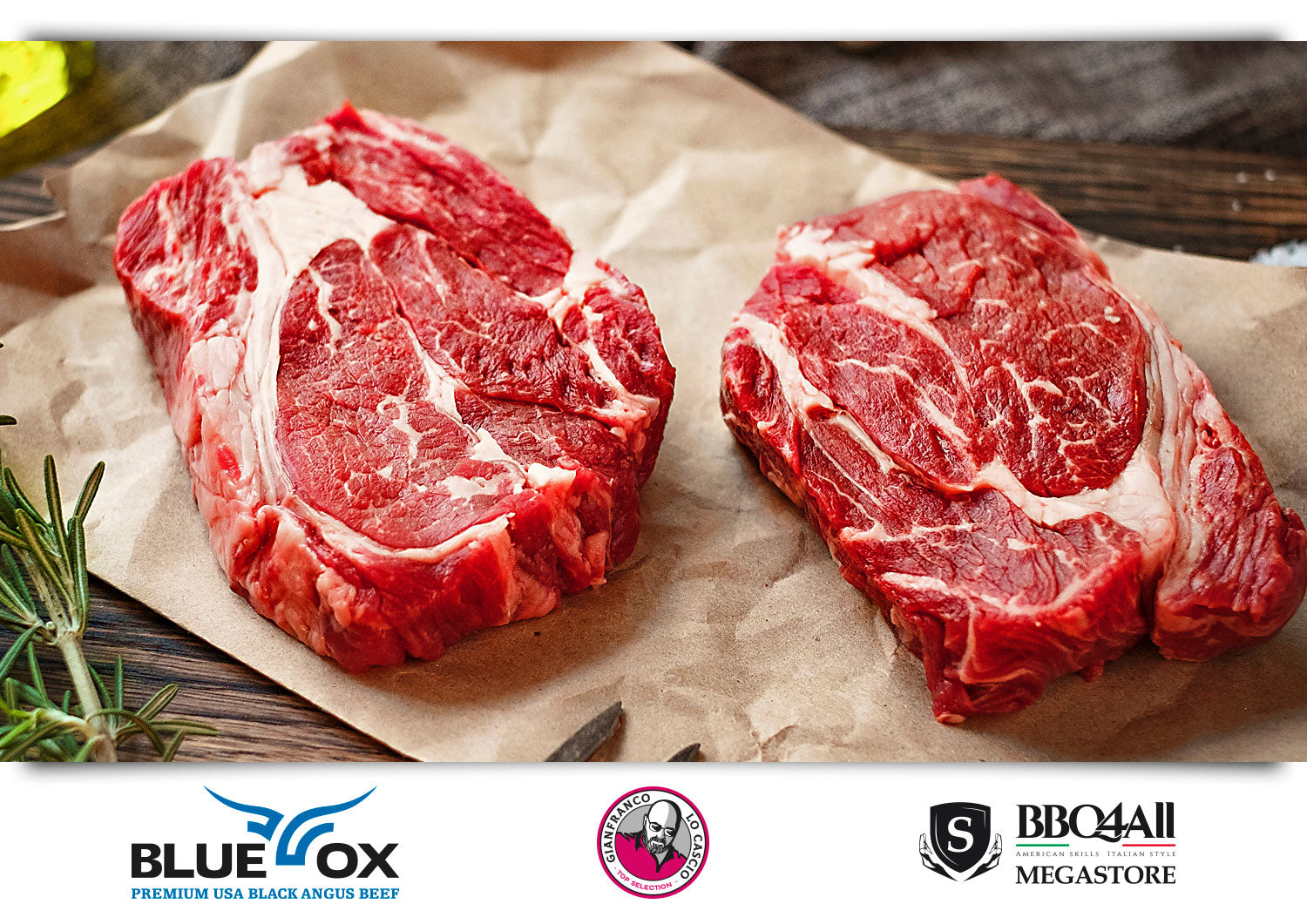 Chuck Roll Steak Usa BLUE OX PRIME Black Angus