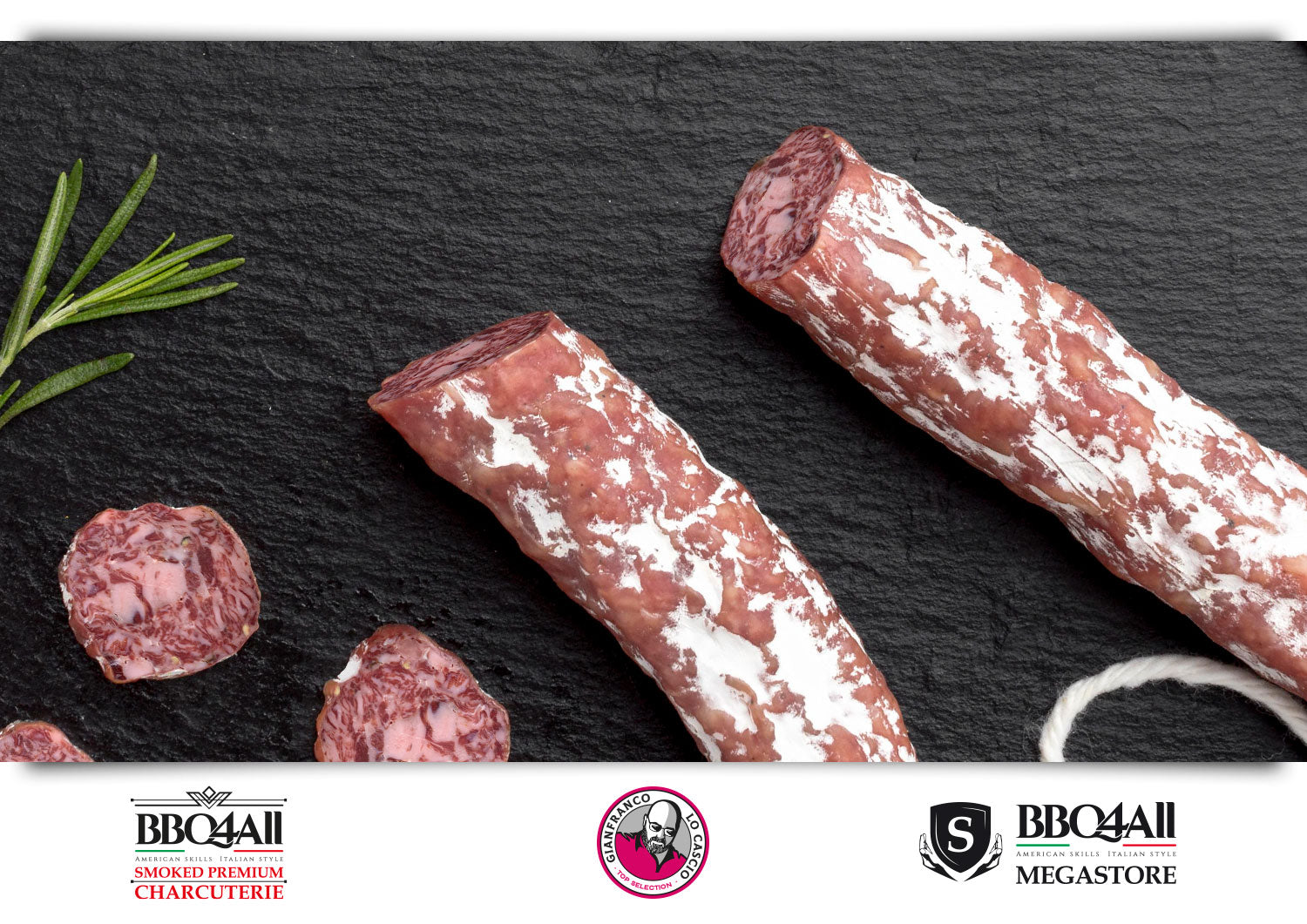 BBQ4All Smoked Premium Charcuterie presenta il salame stagionato di carne di wagyu Shimofuri. Scoprilo subito sul Megastore!
