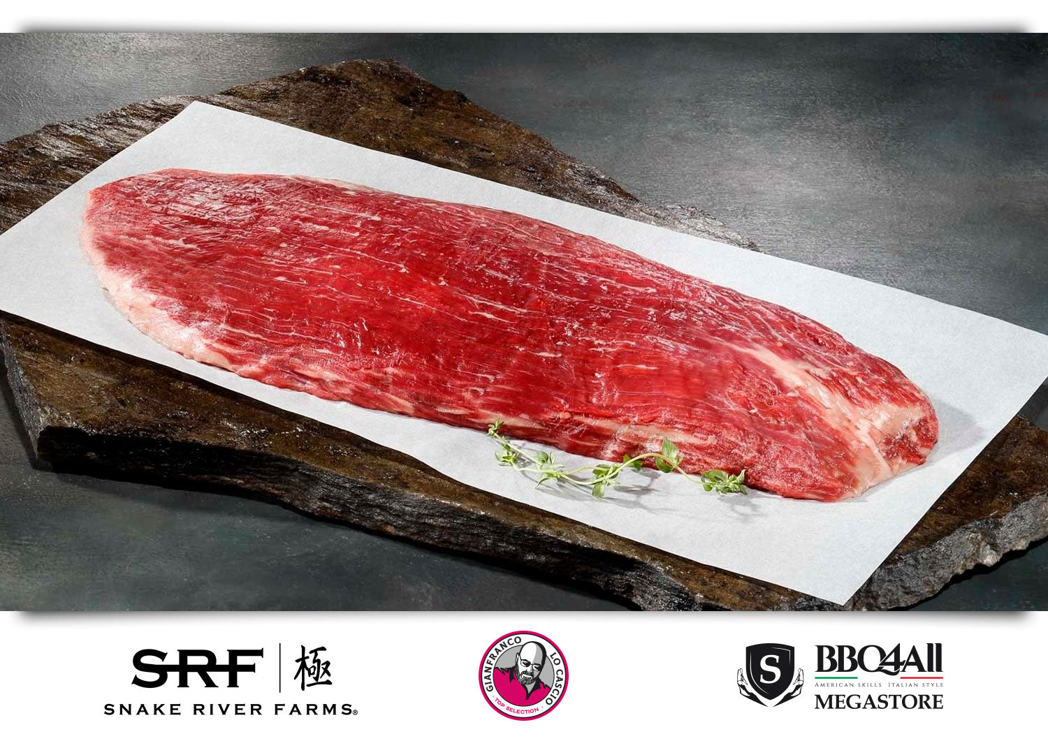 Flank Steak USA 6+ Snake River Farm Wagyu - Megastore di BBQ4ALL