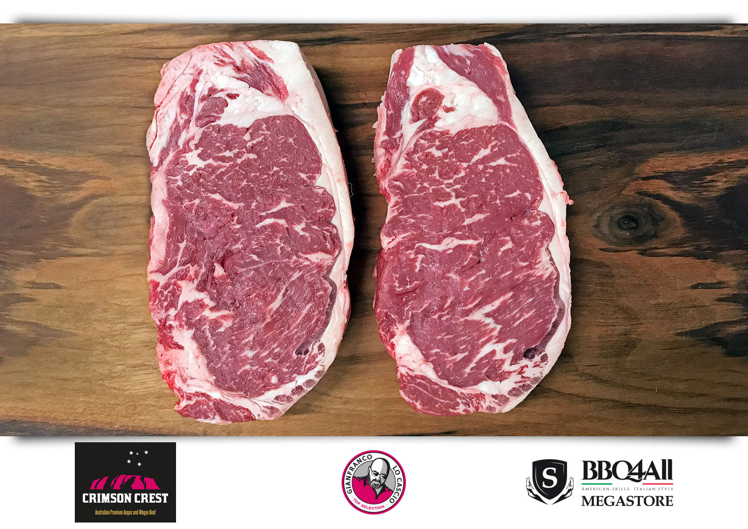 New York Strip Steak di Black Angus. La miglior carne online in Italia la trovi sul Megastore di BBQ4ALL